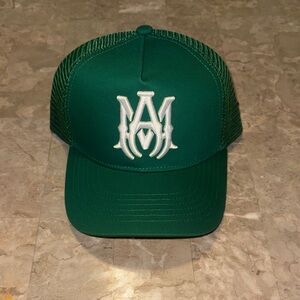 AMIRI Emerald Green Mesh Trucker Hat